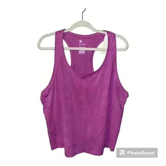All In Motion Purple Seamless Racerback Tank, XXL - Picture 1 of 4